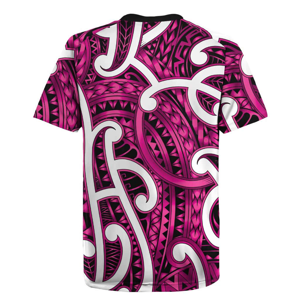 Aotearoa Maori Kowhaiwhai Rugby Jersey Mawhero Puhoro and Patiki