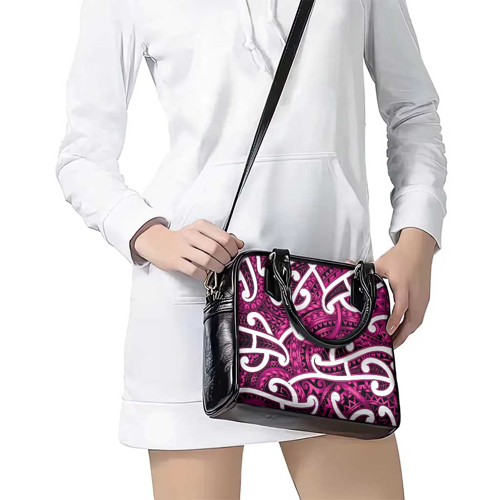 Aotearoa Maori Kowhaiwhai Shoulder Handbag Mawhero Puhoro and Patiki LT9 - Polynesian Pride