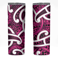 Aotearoa Maori Kowhaiwhai Skinny Tumbler Mawhero Puhoro and Patiki
