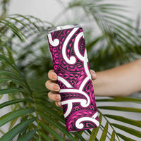 Aotearoa Maori Kowhaiwhai Skinny Tumbler Mawhero Puhoro and Patiki