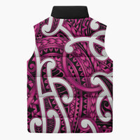 Aotearoa Maori Kowhaiwhai Sleeveless Puffer Jacket Mawhero Puhoro and Patiki LT9 - Polynesian Pride