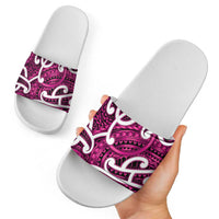 Aotearoa Maori Kowhaiwhai Slide Sandals Mawhero Puhoro and Patiki LT9 - Polynesian Pride