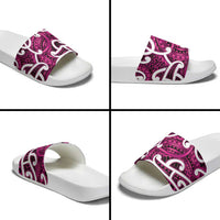 Aotearoa Maori Kowhaiwhai Slide Sandals Mawhero Puhoro and Patiki LT9 - Polynesian Pride