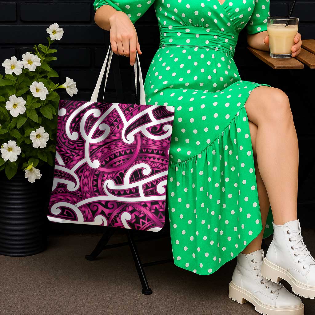 Aotearoa Maori Kowhaiwhai Tote Bag Mawhero Puhoro and Patiki LT9 - Polynesian Pride