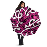 Aotearoa Maori Kowhaiwhai Umbrella Mawhero Puhoro and Patiki LT9 - Polynesian Pride
