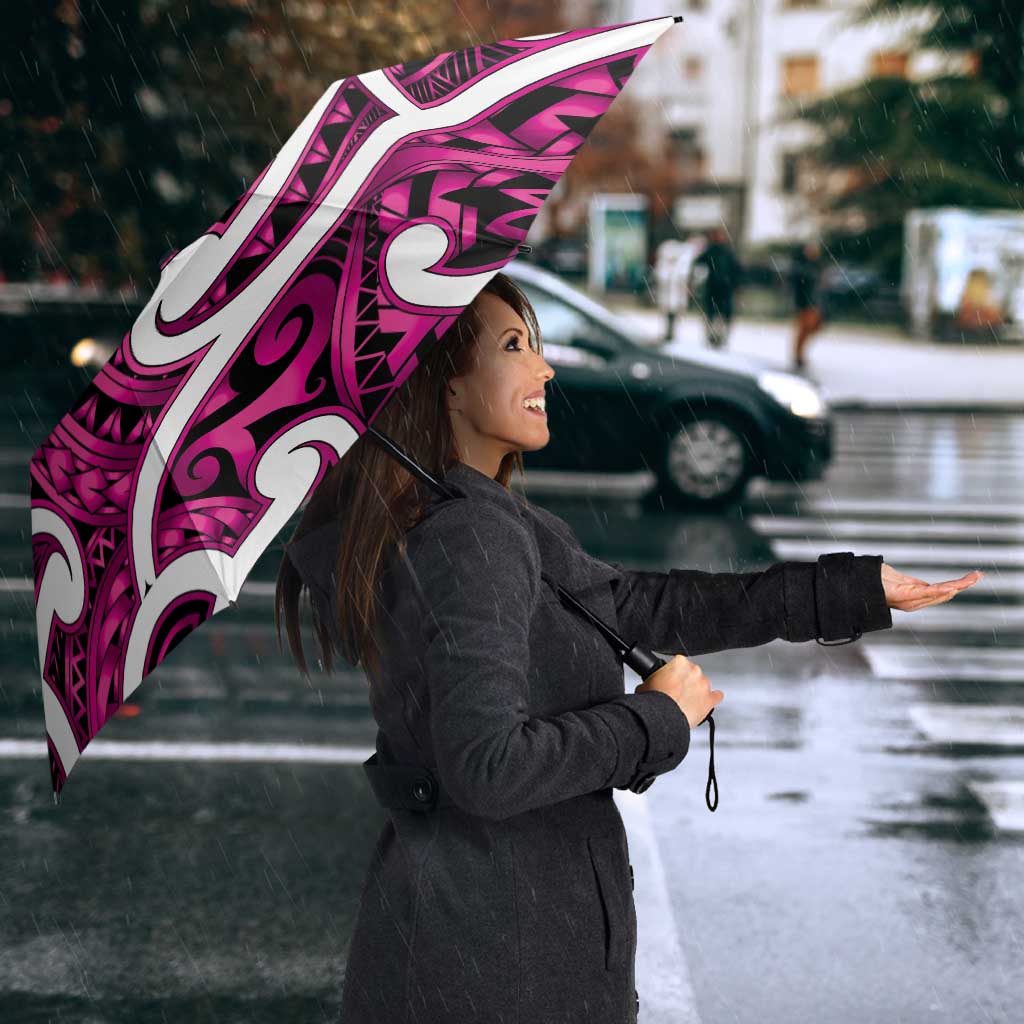 Aotearoa Maori Kowhaiwhai Umbrella Mawhero Puhoro and Patiki LT9 - Polynesian Pride