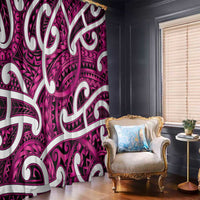Aotearoa Maori Kowhaiwhai Window Curtain Mawhero Puhoro and Patiki LT9 - Polynesian Pride