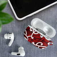 Aotearoa Maori Kowhaiwhai AirPods Case Whero Puhoro and Patiki LT9 - Polynesian Pride
