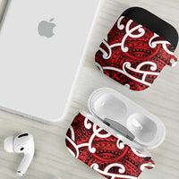 Aotearoa Maori Kowhaiwhai AirPods Case Whero Puhoro and Patiki LT9 - Polynesian Pride