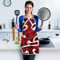 Aotearoa Maori Kowhaiwhai Apron Whero Puhoro and Patiki LT9 - Polynesian Pride