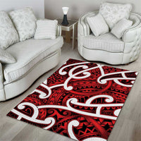 Aotearoa Maori Kowhaiwhai Area Rug Whero Puhoro and Patiki LT9 - Polynesian Pride