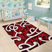 Aotearoa Maori Kowhaiwhai Area Rug Whero Puhoro and Patiki LT9 - Polynesian Pride