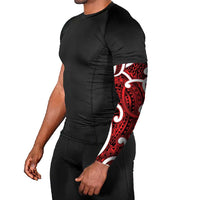 Aotearoa Maori Kowhaiwhai Arm Sleeves Whero Puhoro and Patiki LT9 - Polynesian Pride