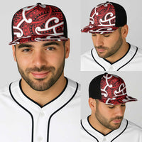 Aotearoa Maori Kowhaiwhai Baseball Net Cap Whero Puhoro and Patiki LT9 - Polynesian Pride