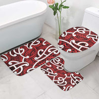 Aotearoa Maori Kowhaiwhai Bathroom Set Whero Puhoro and Patiki LT9 - Polynesian Pride