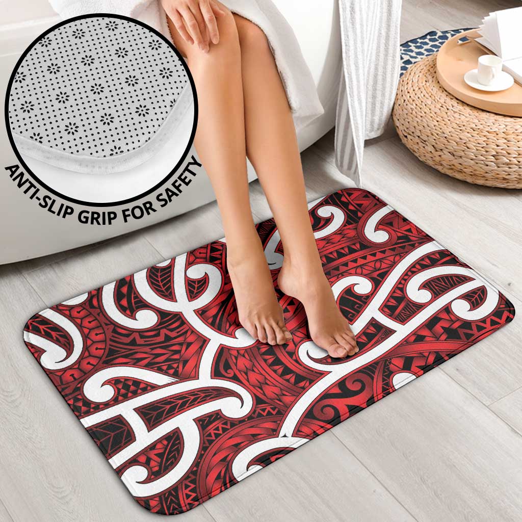 Aotearoa Maori Kowhaiwhai Bathroom Set Whero Puhoro and Patiki LT9 - Polynesian Pride