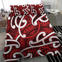 Aotearoa Maori Kowhaiwhai Bedding Set Whero Puhoro and Patiki LT9 - Polynesian Pride