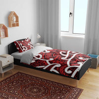 Aotearoa Maori Kowhaiwhai Bedding Set Whero Puhoro and Patiki LT9 - Polynesian Pride