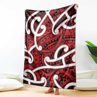 Aotearoa Maori Kowhaiwhai Blanket Whero Puhoro and Patiki LT9 - Polynesian Pride
