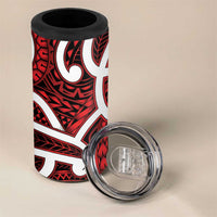 Aotearoa Maori Kowhaiwhai 4 in 1 Can Cooler Tumbler Whero Puhoro and Patiki