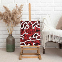 Aotearoa Maori Kowhaiwhai Canvas Wall Art Whero Puhoro and Patiki LT9 - Polynesian Pride