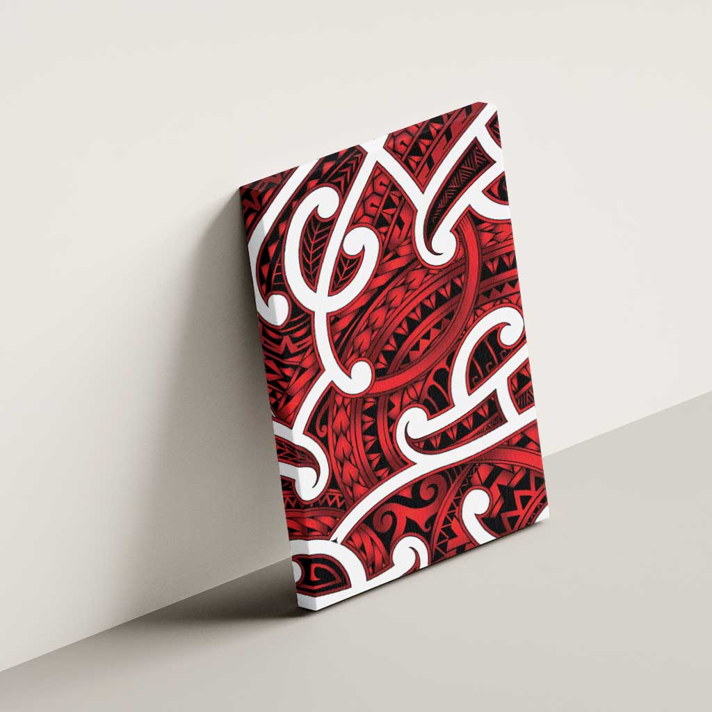 Aotearoa Maori Kowhaiwhai Canvas Wall Art Whero Puhoro and Patiki LT9 - Polynesian Pride