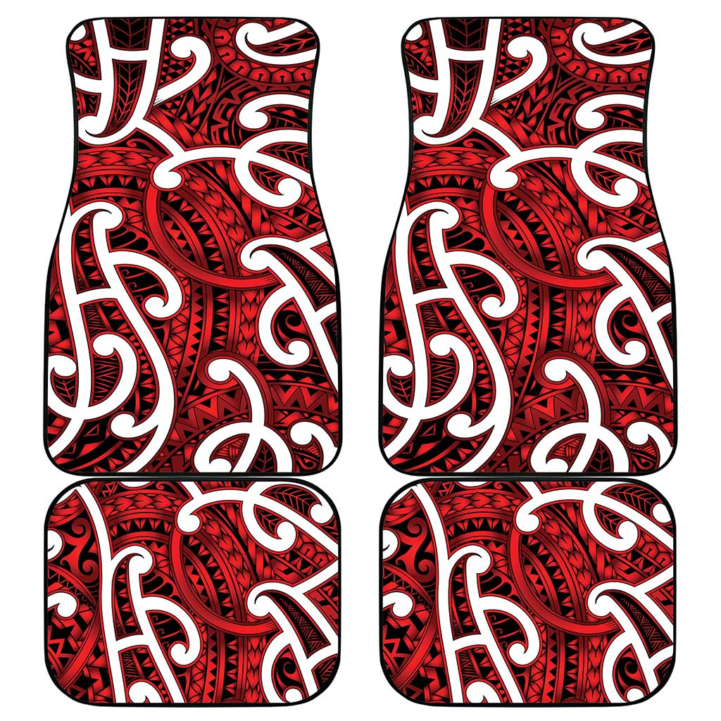 Aotearoa Maori Kowhaiwhai Car Mats Whero Puhoro and Patiki LT9 - Polynesian Pride