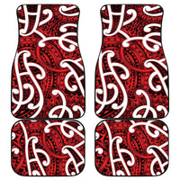 Aotearoa Maori Kowhaiwhai Car Mats Whero Puhoro and Patiki LT9 - Polynesian Pride