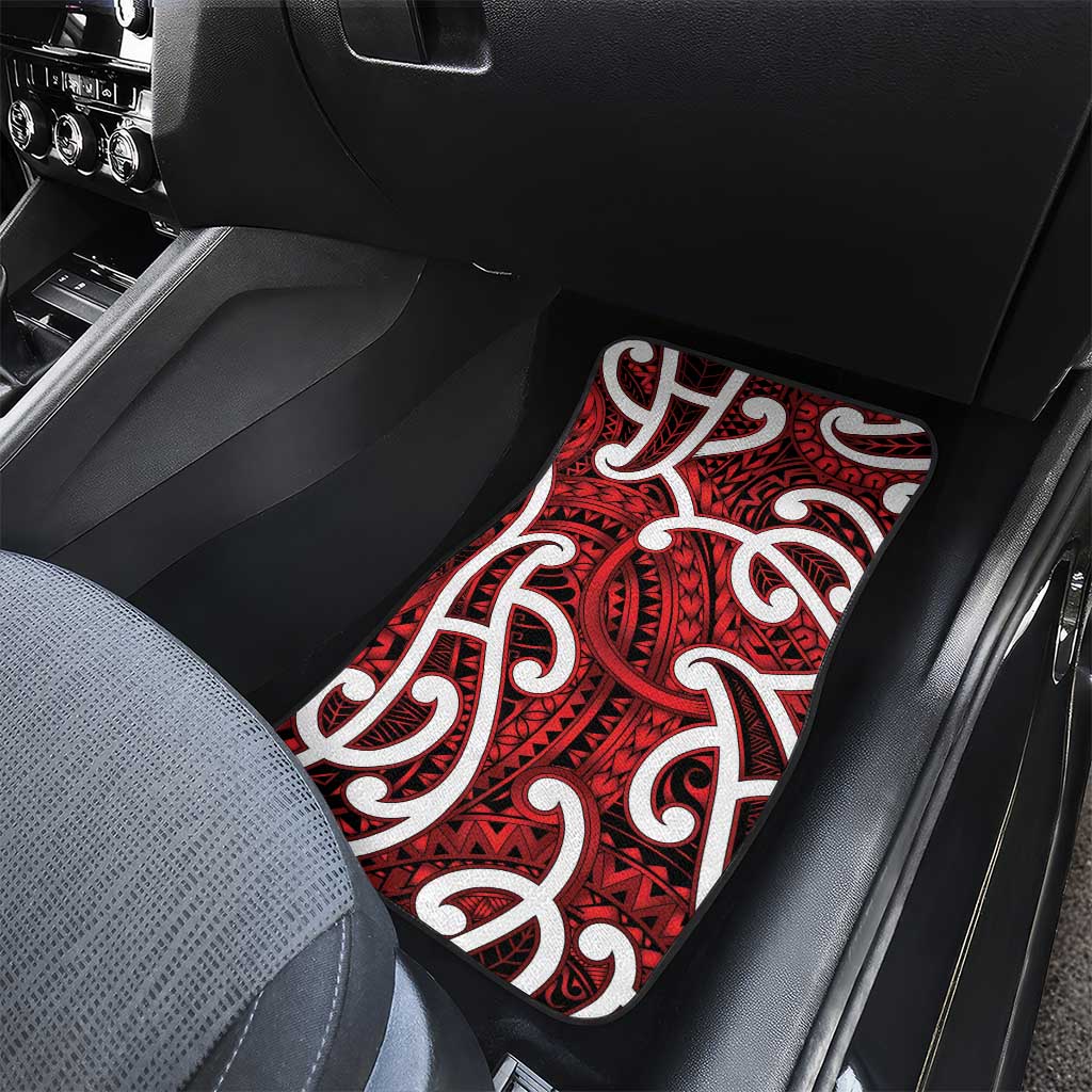Aotearoa Maori Kowhaiwhai Car Mats Whero Puhoro and Patiki LT9 - Polynesian Pride