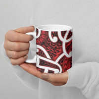 Aotearoa Maori Kowhaiwhai Ceramic Mug Whero Puhoro and Patiki LT9 - Polynesian Pride