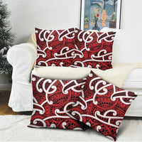 Aotearoa Maori Kowhaiwhai Pillow Cover Whero Puhoro and Patiki LT9 - Polynesian Pride