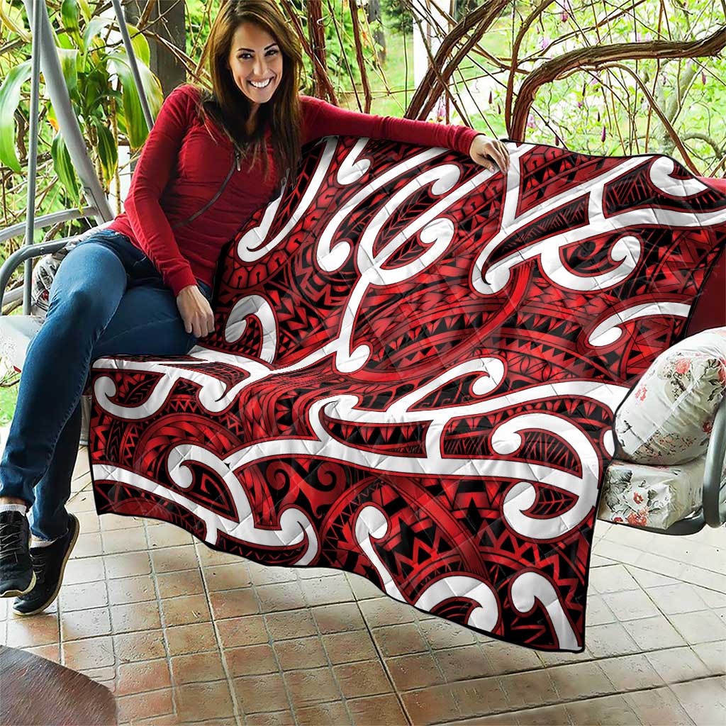 Aotearoa Maori Kowhaiwhai Quilt Whero Puhoro and Patiki LT9 - Polynesian Pride