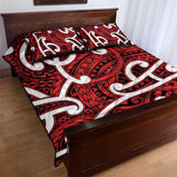 Aotearoa Maori Kowhaiwhai Quilt Bed Set Whero Puhoro and Patiki LT9 - Polynesian Pride