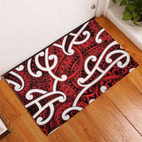 Aotearoa Maori Kowhaiwhai Rubber Doormat Whero Puhoro and Patiki LT9 - Polynesian Pride