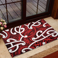 Aotearoa Maori Kowhaiwhai Rubber Doormat Whero Puhoro and Patiki LT9 - Polynesian Pride
