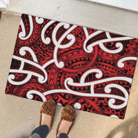 Aotearoa Maori Kowhaiwhai Rubber Doormat Whero Puhoro and Patiki LT9 - Polynesian Pride