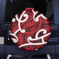 Aotearoa Maori Kowhaiwhai Spare Tire Cover Whero Puhoro and Patiki