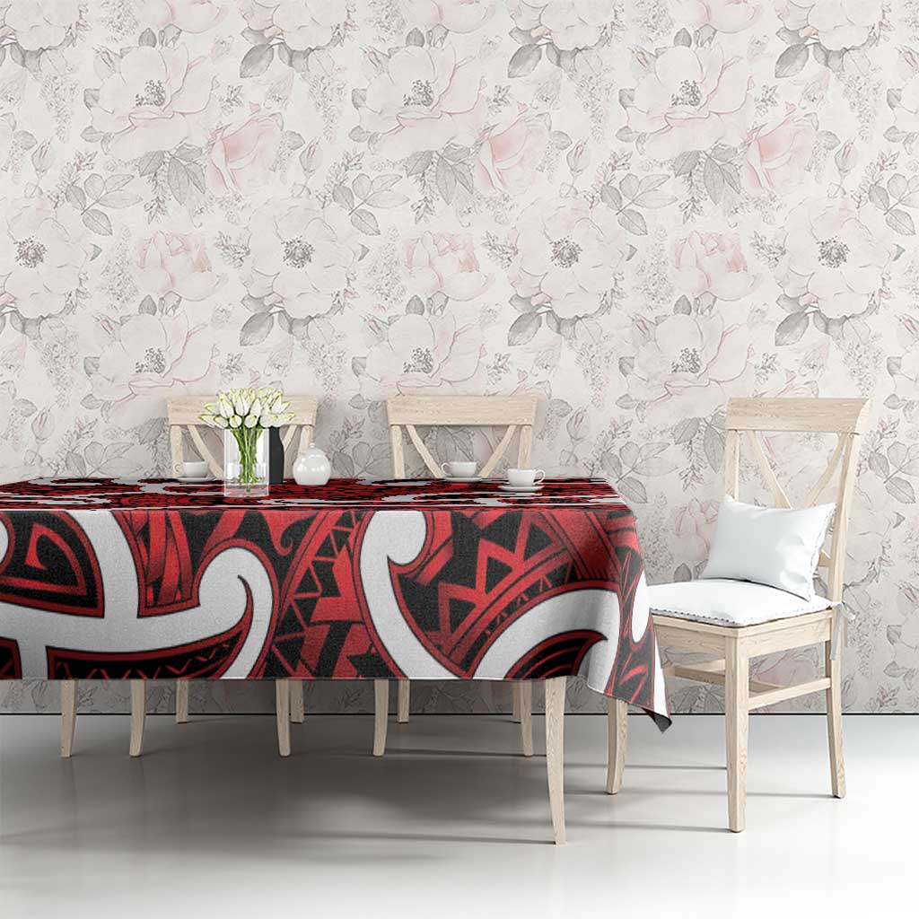 Aotearoa Maori Kowhaiwhai Tablecloth Whero Puhoro and Patiki LT9 - Polynesian Pride