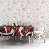 Aotearoa Maori Kowhaiwhai Tablecloth Whero Puhoro and Patiki LT9 - Polynesian Pride