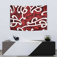 Aotearoa Maori Kowhaiwhai Tapestry Whero Puhoro and Patiki LT9 - Polynesian Pride