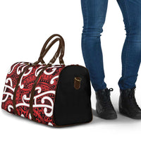 Aotearoa Maori Kowhaiwhai Travel Bag Whero Puhoro and Patiki LT9 - Polynesian Pride