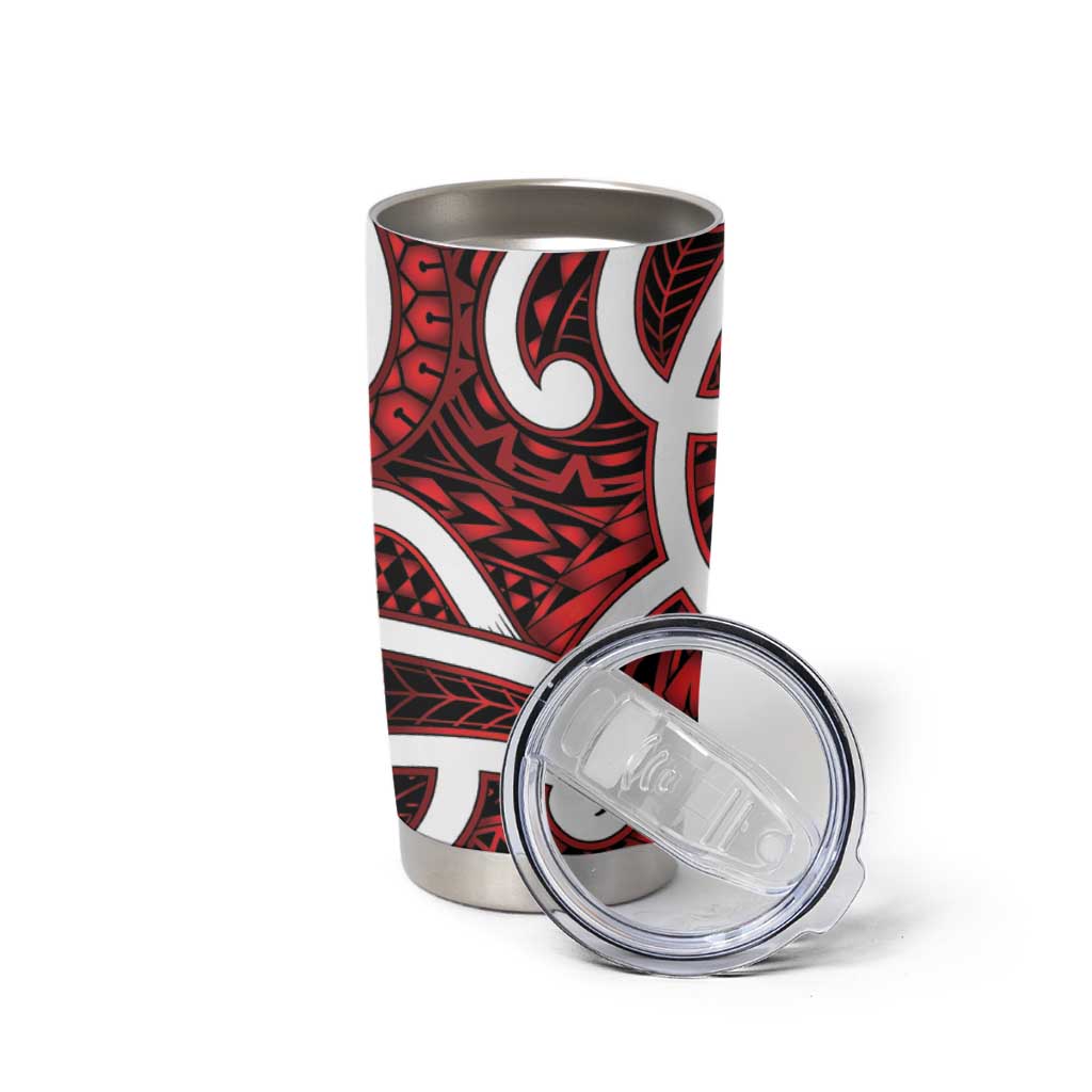 Aotearoa Maori Kowhaiwhai Tumbler Cup Whero Puhoro and Patiki LT9 - Polynesian Pride