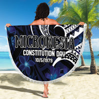 Micronesia Constitution Day Beach Blanket Since 1979 with Polynesian Hibiscus Pattern LT9 - Polynesian Pride