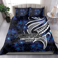 Micronesia Constitution Day Bedding Set Since 1979 with Polynesian Hibiscus Pattern LT9 - Polynesian Pride