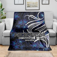 Micronesia Constitution Day Blanket Since 1979 with Polynesian Hibiscus Pattern LT9 - Polynesian Pride