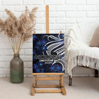 Micronesia Constitution Day Canvas Wall Art Since 1979 with Polynesian Hibiscus Pattern LT9 - Polynesian Pride