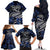 Micronesia Constitution Day Family Matching Off The Shoulder Long Sleeve Dress and Hawaiian Shirt Since 1979 with Polynesian Hibiscus Pattern