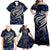 Micronesia Constitution Day Family Matching Off Shoulder Maxi Dress and Hawaiian Shirt Since 1979 with Polynesian Hibiscus Pattern