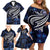 Micronesia Constitution Day Family Matching Off Shoulder Short Dress and Hawaiian Shirt Since 1979 with Polynesian Hibiscus Pattern