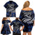 Micronesia Constitution Day Family Matching Off Shoulder Short Dress and Hawaiian Shirt Since 1979 with Polynesian Hibiscus Pattern